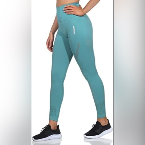 Gymshark Energy Seamless Leggings Green Size M - Picture 1 of 12